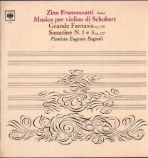 Musica Per Violino Di Schubert - Grande Fantasia / Sonatine N.1 E 3