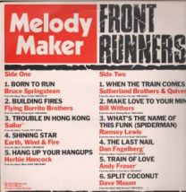 Melody Maker Front Runners