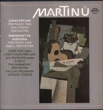 Martinu - Concertino For Piano Trio And String Orchestra / Sinfonietta Giocosa For Piano And Small Orchestra
