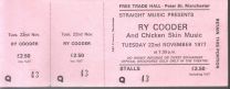 Free Trade Hall Manchester 22Nd Nov 1977