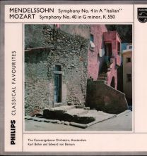 Mendelssohn - "Italian" Symphony, No. 4 In A / Mozart - Symphony No. 40 In G Minor, K 550