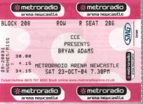 Newcastle Metroradio Arena 23Rd October 2004