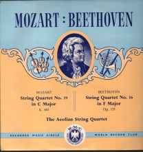 Mozart -String Quartet No. 19 In C Major, K. 465 / Beethoven - String Quartet No. 16 In F Major, Op. 135