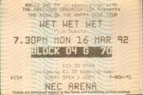 Birmingam Nec Arena 16/03/92