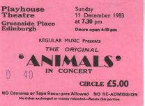 Edinburgh Playhouse Theatre 11Th December 1983