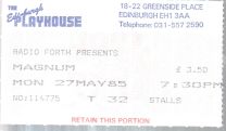 Edinburgh Playhouse 27Th May 1985