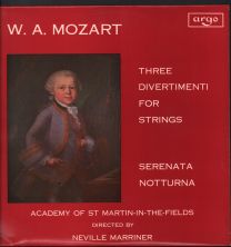 Mozart - Three Divertimenti For Strings / Serenata Notturna