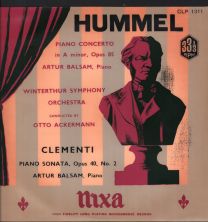 Hummel - Piano Concerto In A Minor, Op. 85 / Clementi - Piano Sonata, Opus 40, No. 2