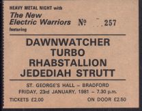 New Electric Warriors St Georges Hall Bradford 23Rd Jan 1981