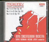Prokofiev - Piano Concertos No. 1 In D Flat Op. 10; No 4 In B Flat Op. 53; No. 5 In G Op. 55