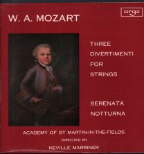 W.a. Mozart - Three Divertimenti For Strings / Serenata Notturna