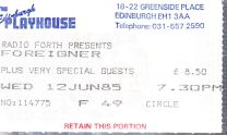 Edinburgh Playhouse Wednesday 12Th June 1985