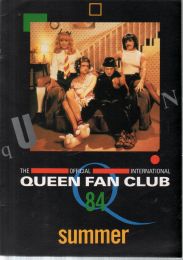 Official International Queen Fan Club Summer 1984