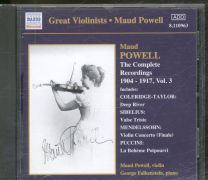 Maud Powell - Complete 1904-1917 Recordings, Vol. 3