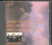 Debussy / Ravel / Faure - String Quartets