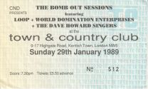 London Town And Country Club 29Th January 1989