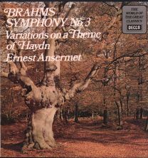 Brahms - Symphony No. 3 / Variations On A Theme Of Haydn