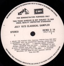 July 1975 Classical Sampler