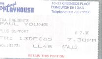 Edinburgh Playhouse 13/12/85