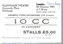 Edinburgh Playhouse Theatre 28Th February 1982