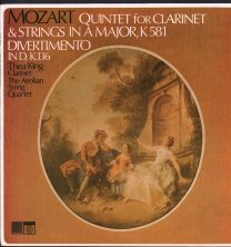Mozart - Quintet For Clarinet & Strings In A Major, K581, Divertimento In D, K136