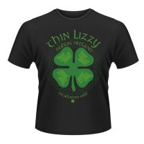Plastic Head Thin Lizzy Four Leaf Clover Men's T-Shirt Black Large - Large