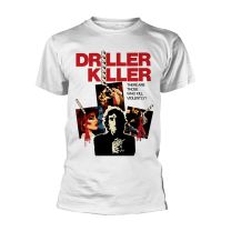 Plastic Head Driller Killer Classic Movie Poster Men's T-Shirt, Weiss (White), Medium - Medium