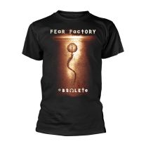 Plastic Head Men's Fear Factory Obsolete Tsfb Banded Collar Short Sleeve T-Shirt, Black, Small