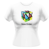 Juniors: New Order- Music Complete Rubix - Juniors (Slim) T-Shirt - S - Women's Small