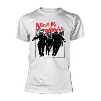 Abrasive Wheels T Shirt Juvenile Band Logo Official Punk Mens White L - Large