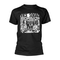 Vice Squad T Shirt Last Rockers Band Logo Official Mens Black Xl - X-Large