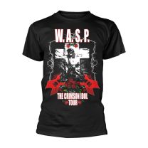W.a.s.p. Wasp T Shirt Crimson Idol Tour Band Logo Official Mens Black L - Large