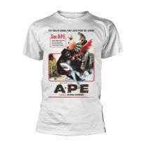 Plan 9 T Shirt Ape Movie Poster Official Mens White X-Large - X-Large