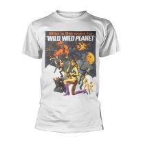 Plan 9 T Shirt Wild Wild Planet Movie Poster Official Mens White M - Medium