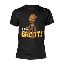 Guardians of the Galaxy Vol 2 T Shirt Groot Bold Logo Official Mens Black Xl - X-Large