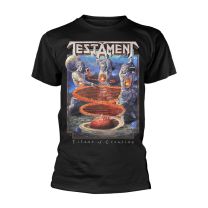 Testament Titans of Creation Men T-Shirt Black M, 100% Cotton, Regular - Medium