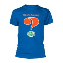 Oasis T Shirt Question Mark Band Logo Official Mens Royal Blue S - Small