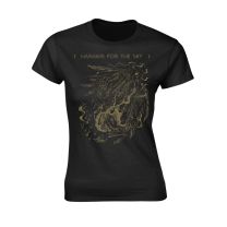 Harakiri For the Sky T Shirt Arson Gold Official Womens Skinny Fit Black S - Small