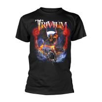 Trivium T Shirt Death Rider Band Logo Official Mens Black S - Small