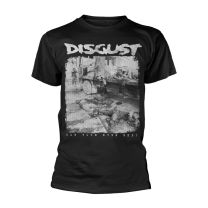 Disgust T Shirt Can Your Eyes See Band Logo Official Mens Black Xl - X-Large