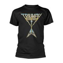 Triumph T Shirt Allied Forces Band Logo Official Mens Black S - Small