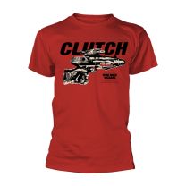 Clutch T Shirt Pure Rock Wizards Band Logo Official Mens Red S - Small