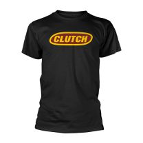 Clutch T Shirt Classic Band Logo Official Mens Black S - Small