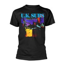 UK Subs T Shirt Brand Age Band Logo Official Mens Black S - Small