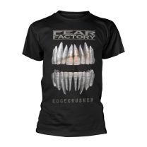 Fear Factory T Shirt Edgecrusher Band Logo Official Mens Black L - Large