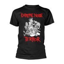 Extreme Noise Terror T Shirt In It For Life Band Logo Official Mens Black S