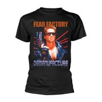 Fear Factory T Shirt Terminator Band Logo Official Mens Black Xl