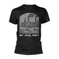 Hot Water Music T Shirt Factory Band Logo Official Mens Black S - Small