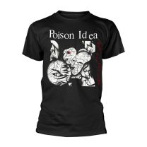 Poison Idea T Shirt War All the Time Band Logo Official Mens Black Xxl - Xx-Large