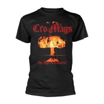 Cro-Mags T Shirt the Age of Quarrel Band Logo Official Mens Black L - Large